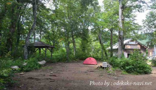 山ノ鼻キャンプ場のテント